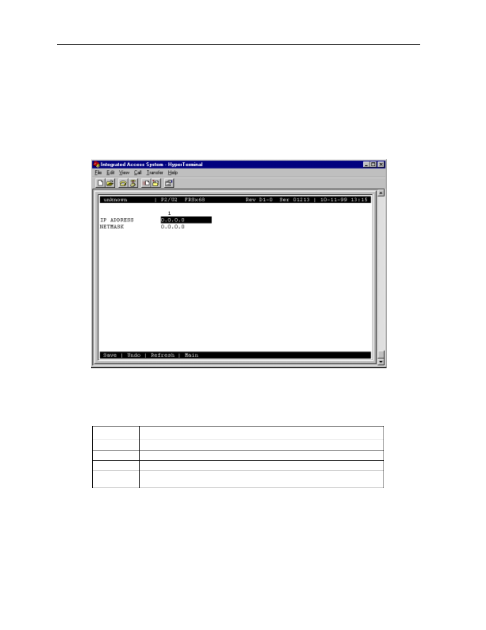 8 global setup screen | Zhone Technologies 800 User Manual | Page 46 / 138