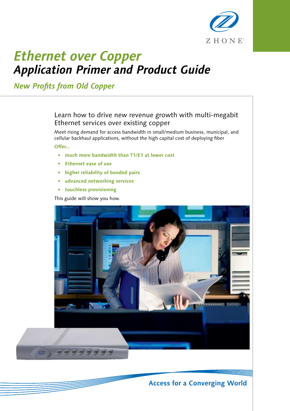 Zhone Technologies ZTI-PG User Manual | 16 pages