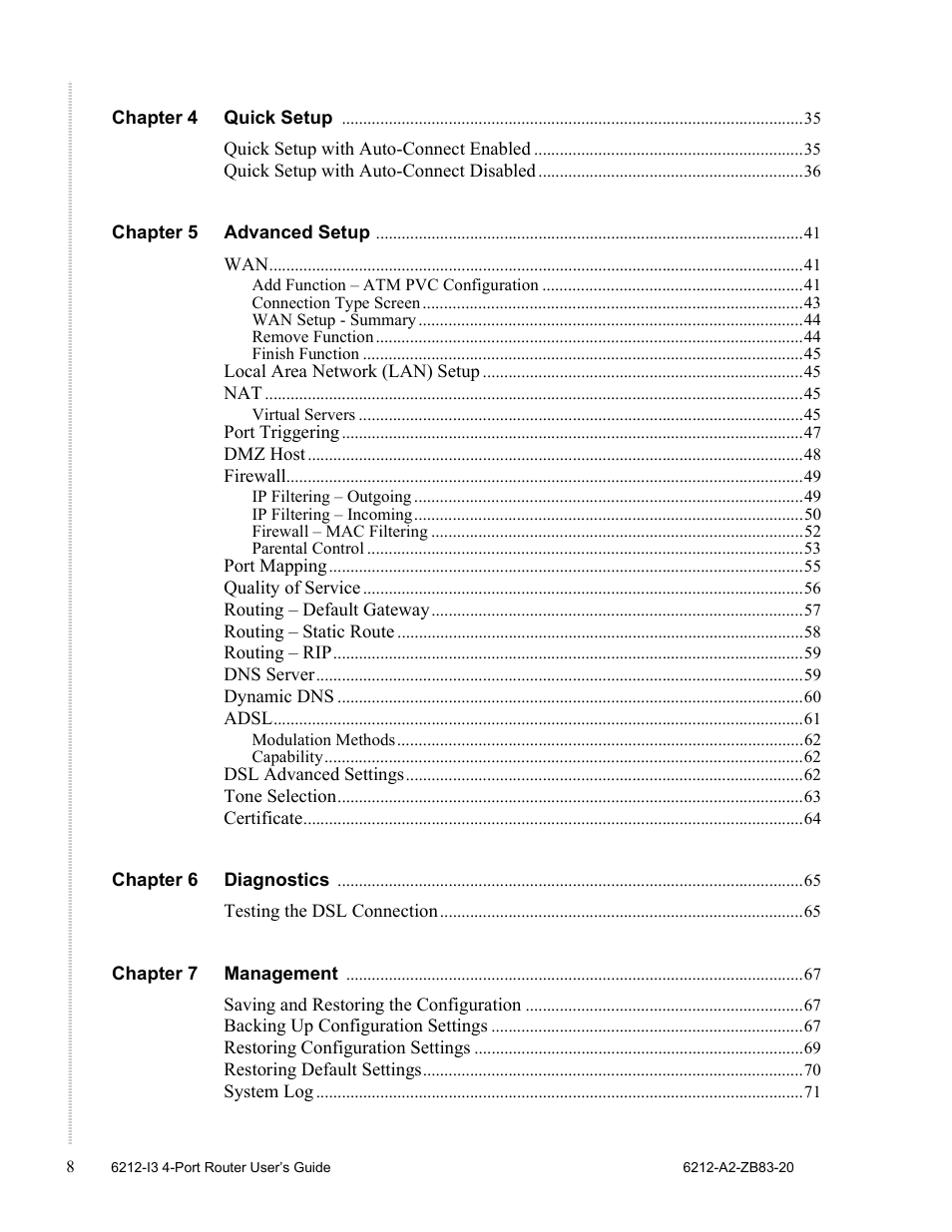 Zhone Technologies 6212 User Manual | Page 8 / 84