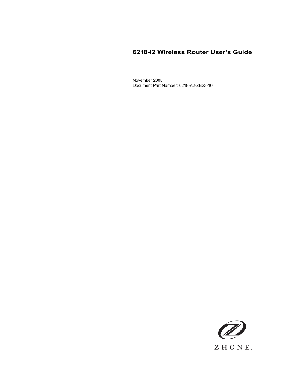 Zhone Technologies 6218-I2 User Manual | 94 pages