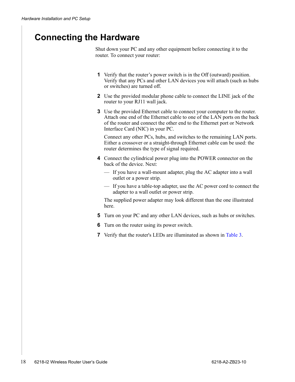 Connecting the hardware | Zhone Technologies 6218-I2 User Manual | Page 18 / 94