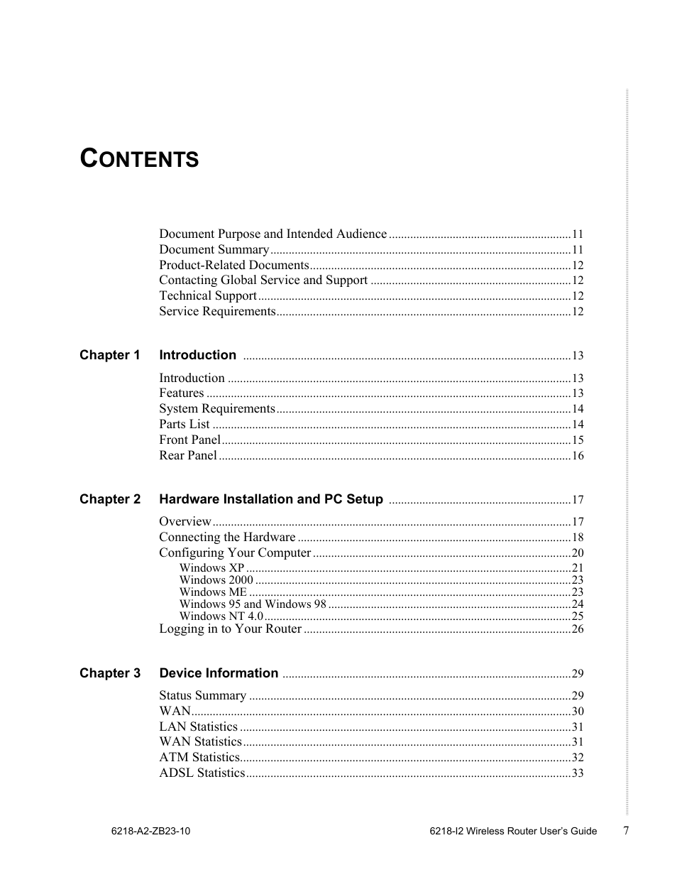 Zhone Technologies 6218-I2 User Manual | Page 7 / 94