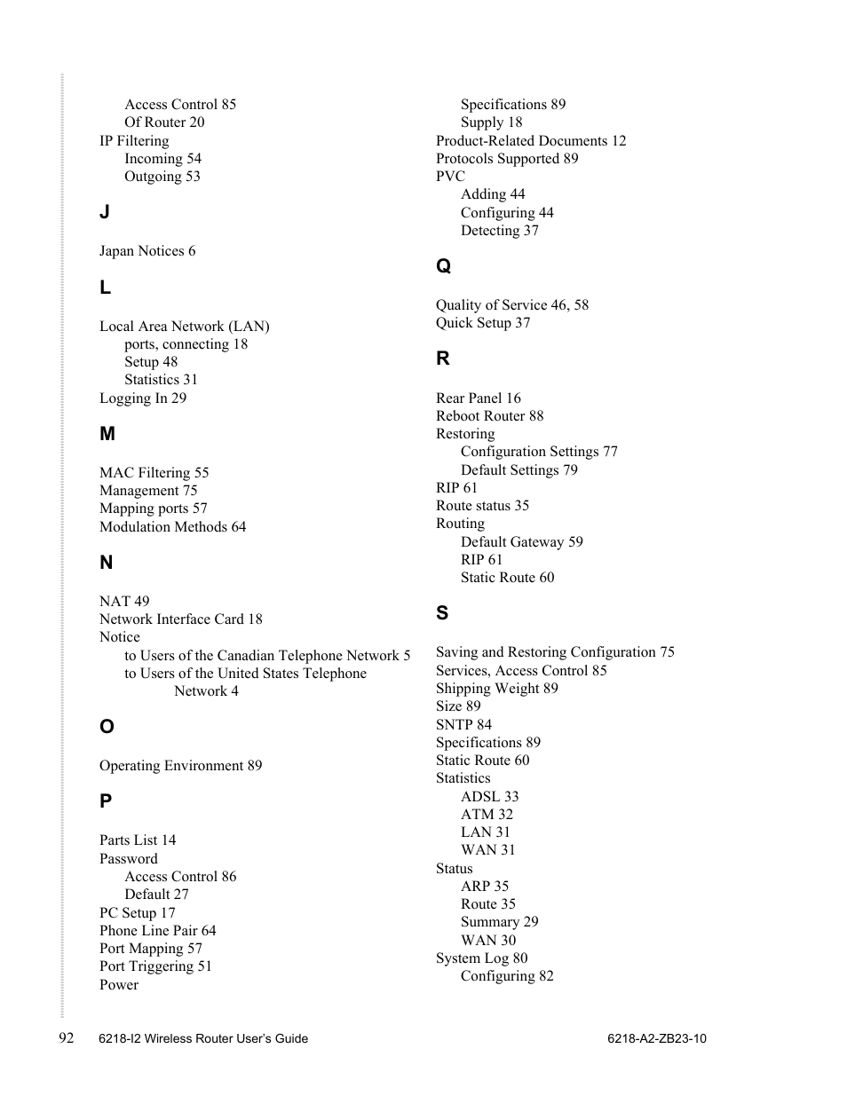 Zhone Technologies 6218-I2 User Manual | Page 92 / 94