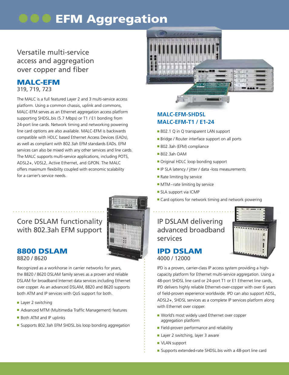 Efm aggregation | Zhone Technologies Copper-Based Ethernet User Manual | Page 6 / 8