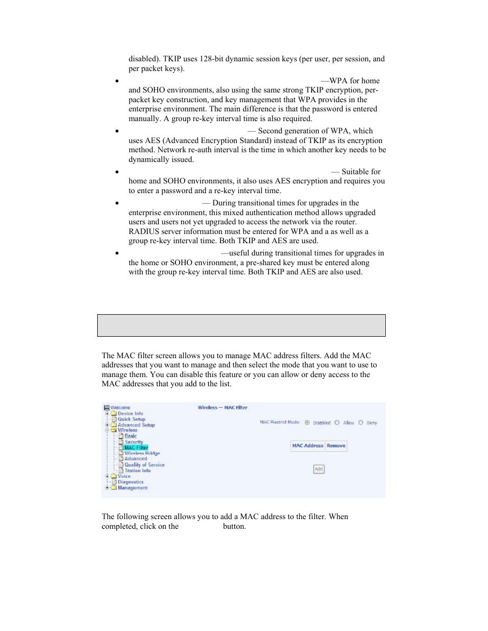 Mac filter | Zhone Technologies 6238-I2 User Manual | Page 55 / 79