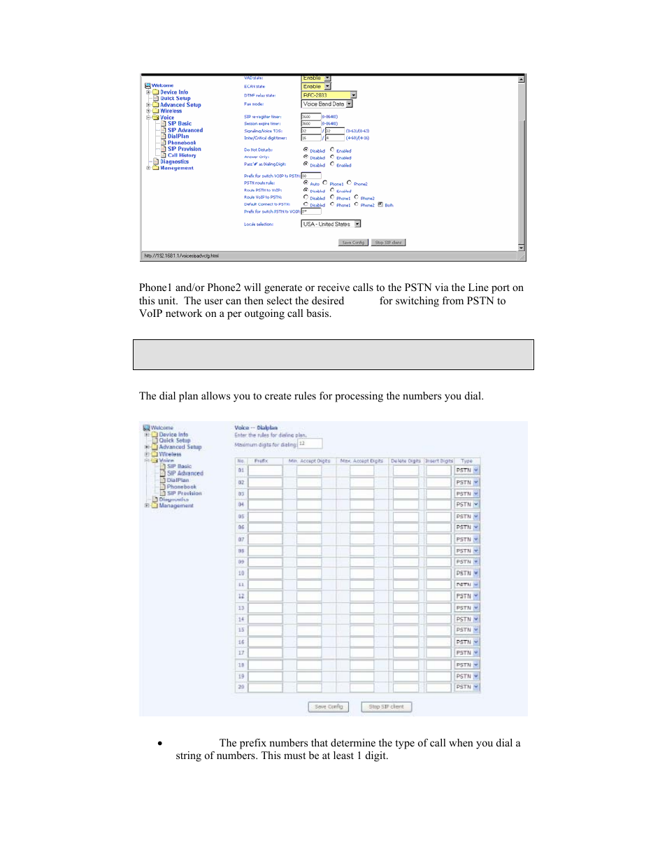 Dial plan | Zhone Technologies 6238-I2 User Manual | Page 65 / 79