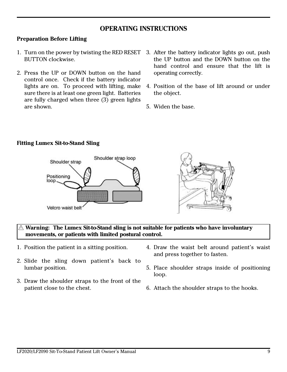 Lumex Syatems LF2020 User Manual | Page 9 / 20