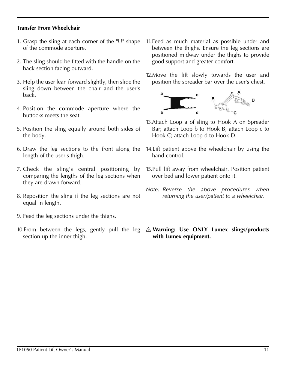 Lumex Syatems LF1050 User Manual | Page 11 / 20