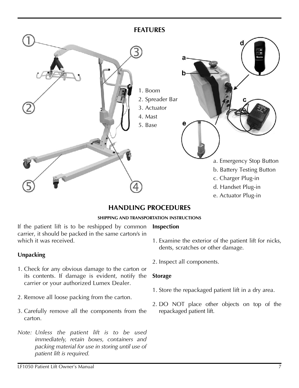 Lumex Syatems LF1050 User Manual | Page 7 / 20