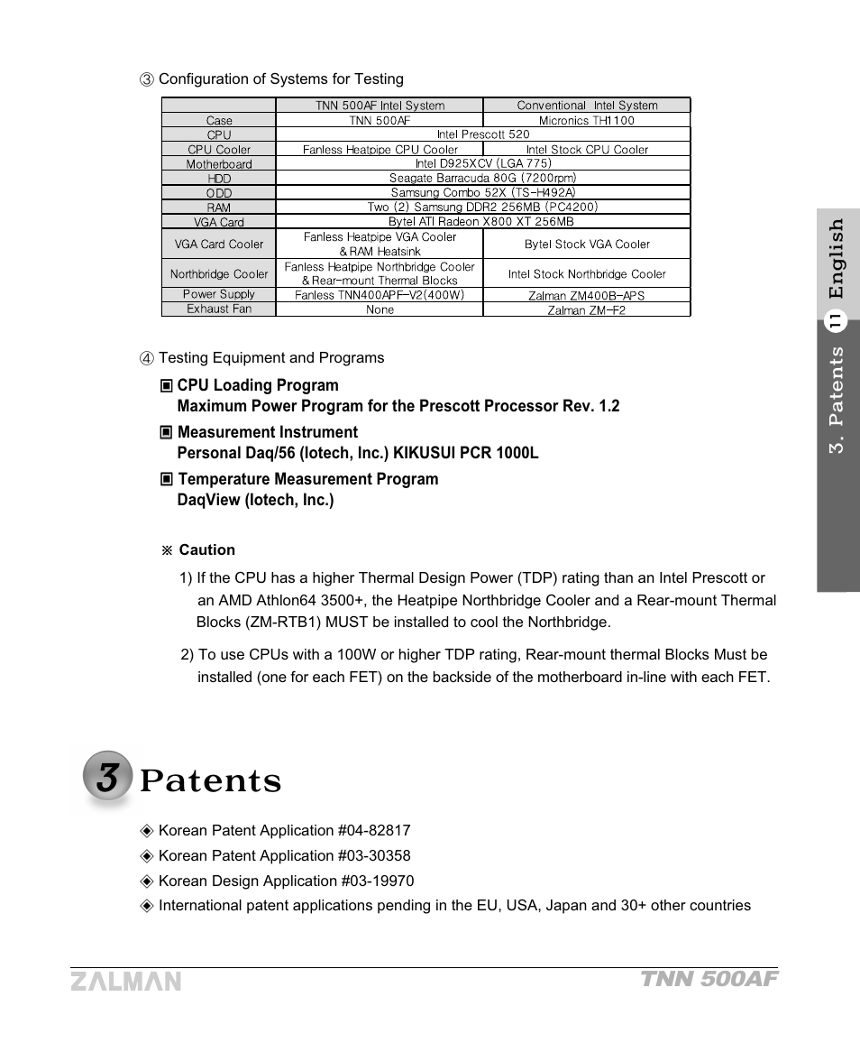 Tnn 500af | ZALMAN TNN 500AF User Manual | Page 13 / 49