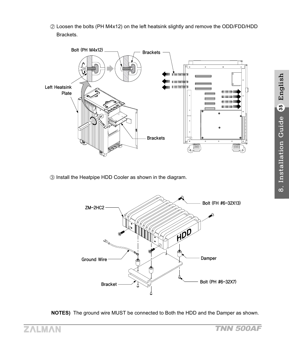 Tnn 500af | ZALMAN TNN 500AF User Manual | Page 37 / 49