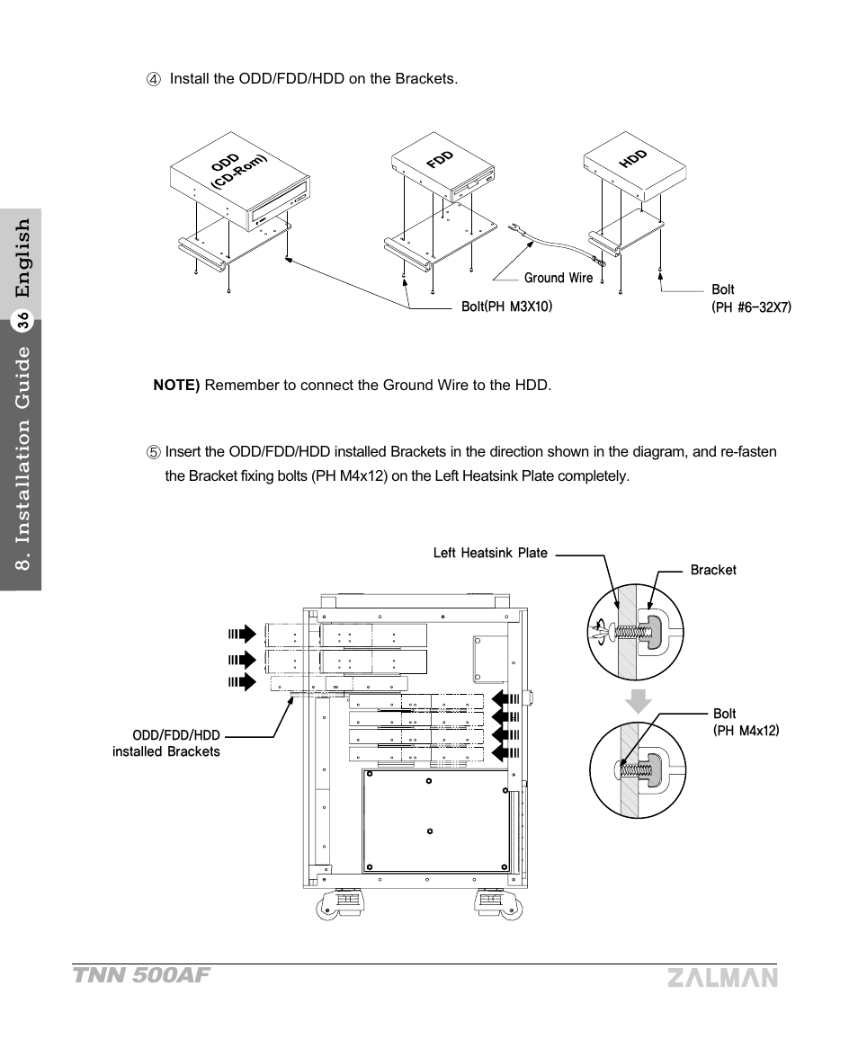 Tnn 500af | ZALMAN TNN 500AF User Manual | Page 38 / 49