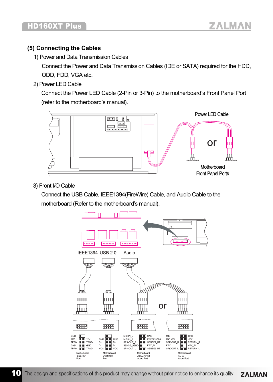 ZALMAN HD160XT Plus User Manual | Page 10 / 14