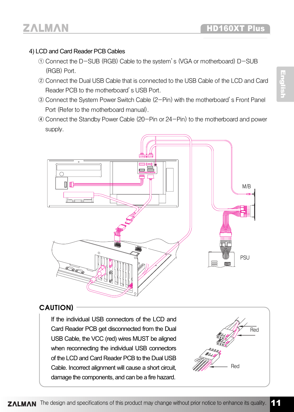 Hd160xt plus | ZALMAN HD160XT Plus User Manual | Page 11 / 14