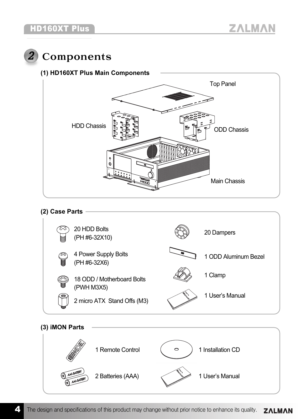 4hd160xt plus | ZALMAN HD160XT Plus User Manual | Page 4 / 14