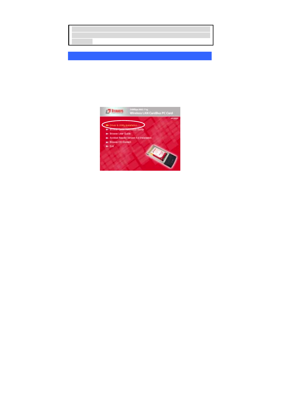 Installation, Install the driver & utility, Nstall the | River, Tility | Xterasys Wireless LAN Card User Manual | Page 8 / 35