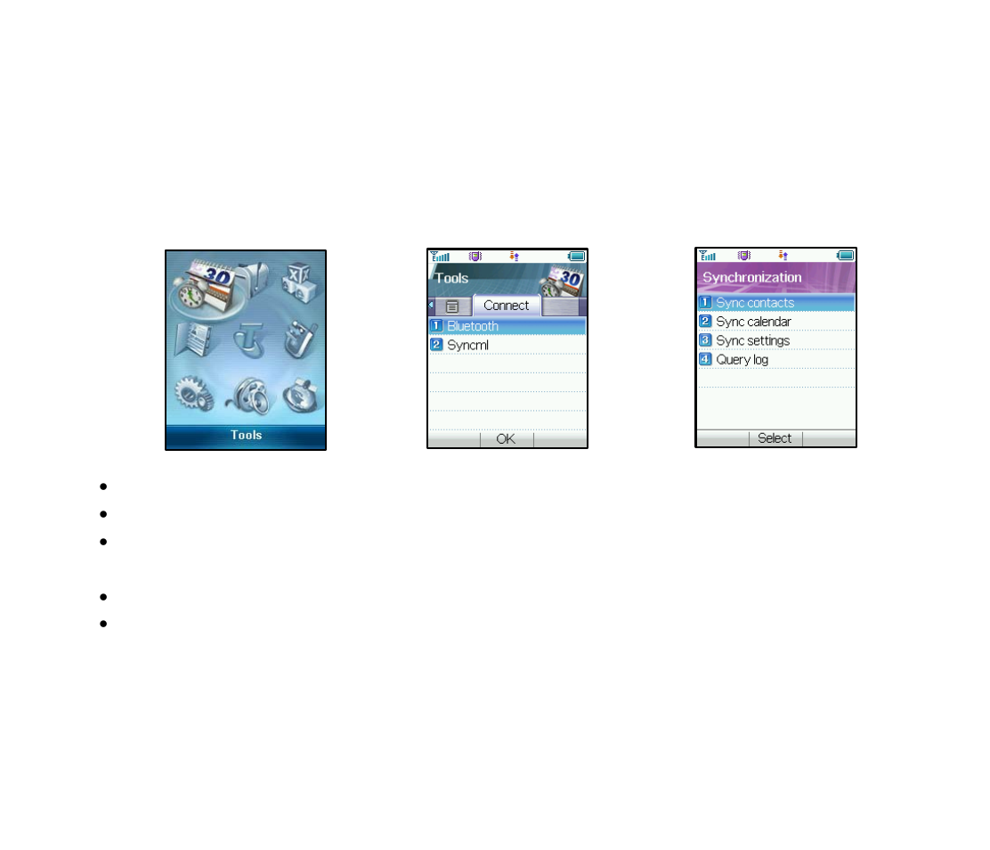 25 synchronize with a network server (syncml) | ZTE F152 User Manual | Page 46 / 86