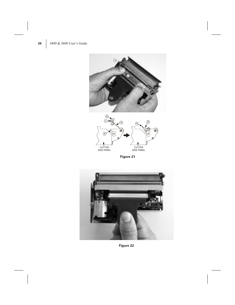 Figure 21 figure 22 | Zebra Technologies 600 User Manual | Page 36 / 78