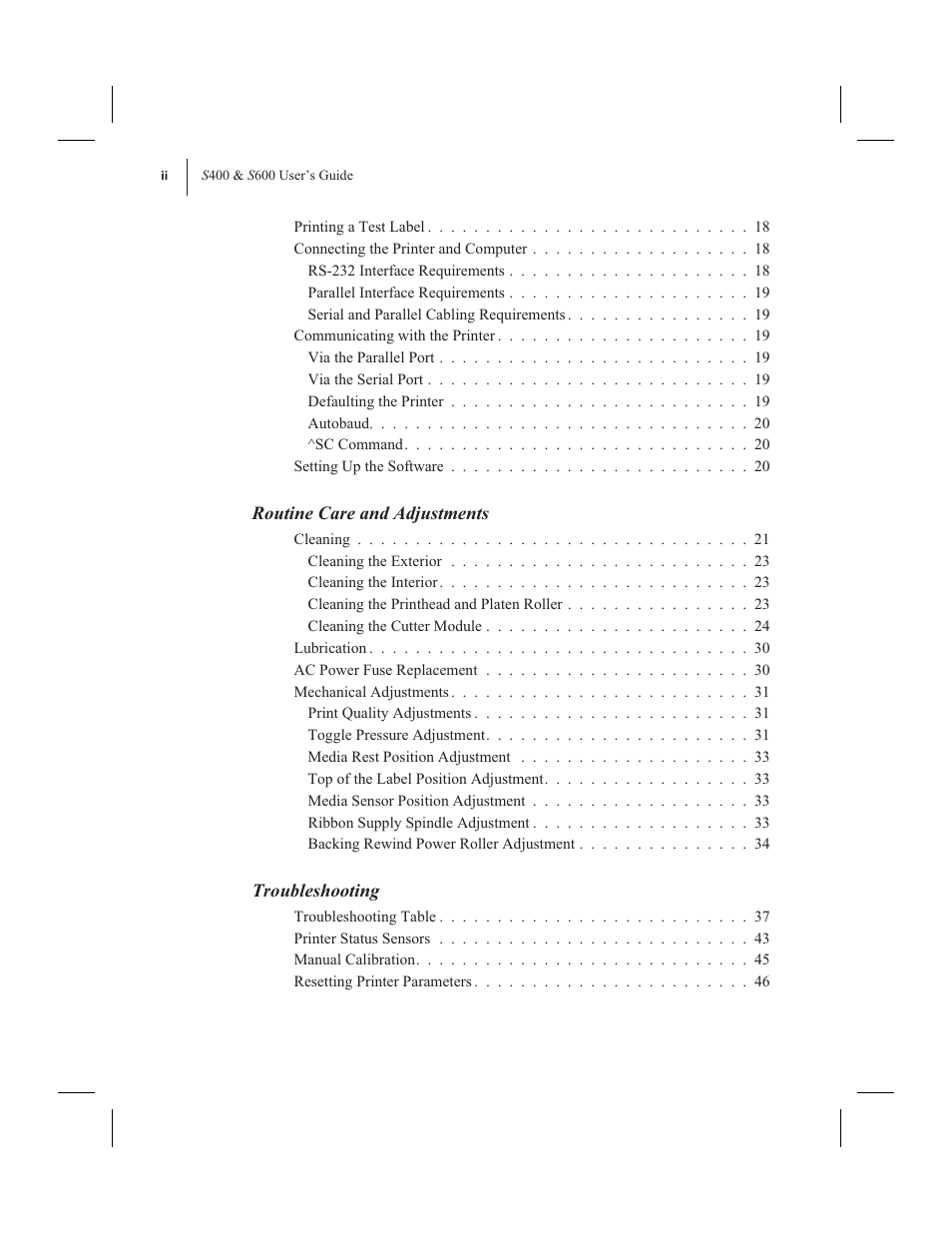 Zebra Technologies 600 User Manual | Page 6 / 78