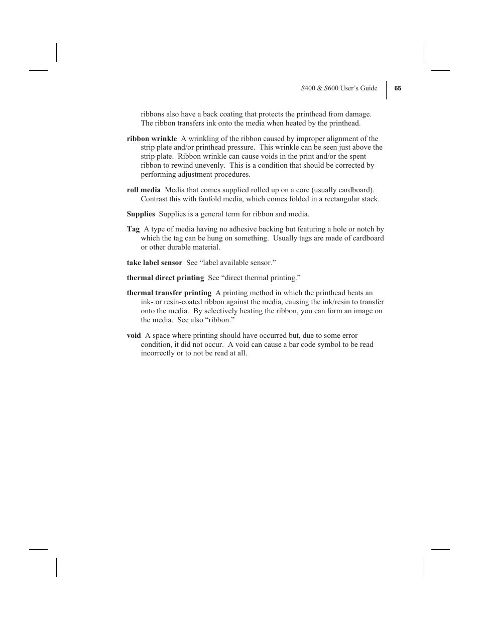 Zebra Technologies 600 User Manual | Page 73 / 78
