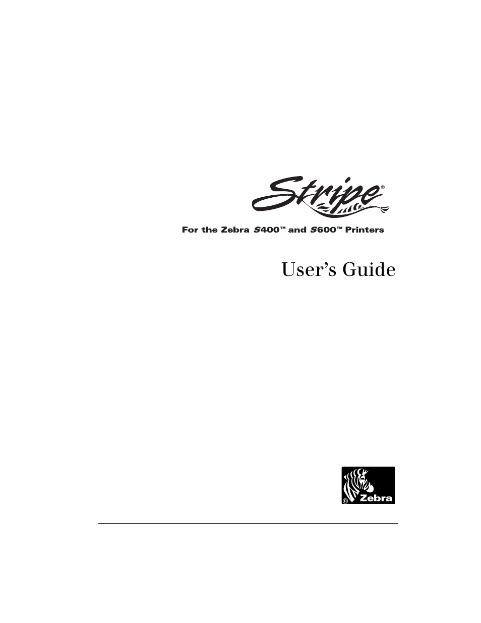 Zebra Technologies S400 User Manual | 94 pages
