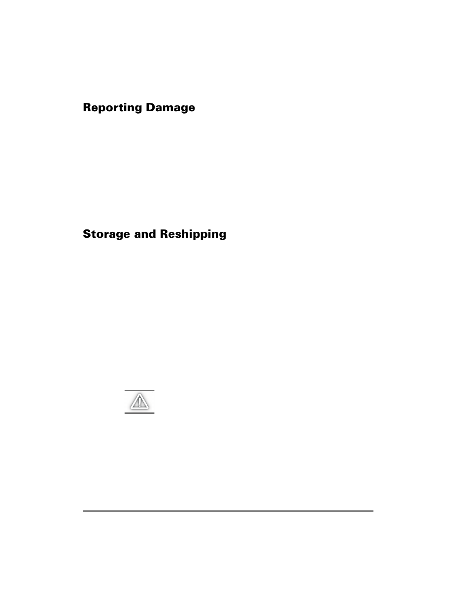 Reporting damage, Storage and reshipping, 5hsruwlqj 'dpdjh | 6wrudjh dqg 5hvklsslqj | Zebra Technologies S400 User Manual | Page 10 / 94