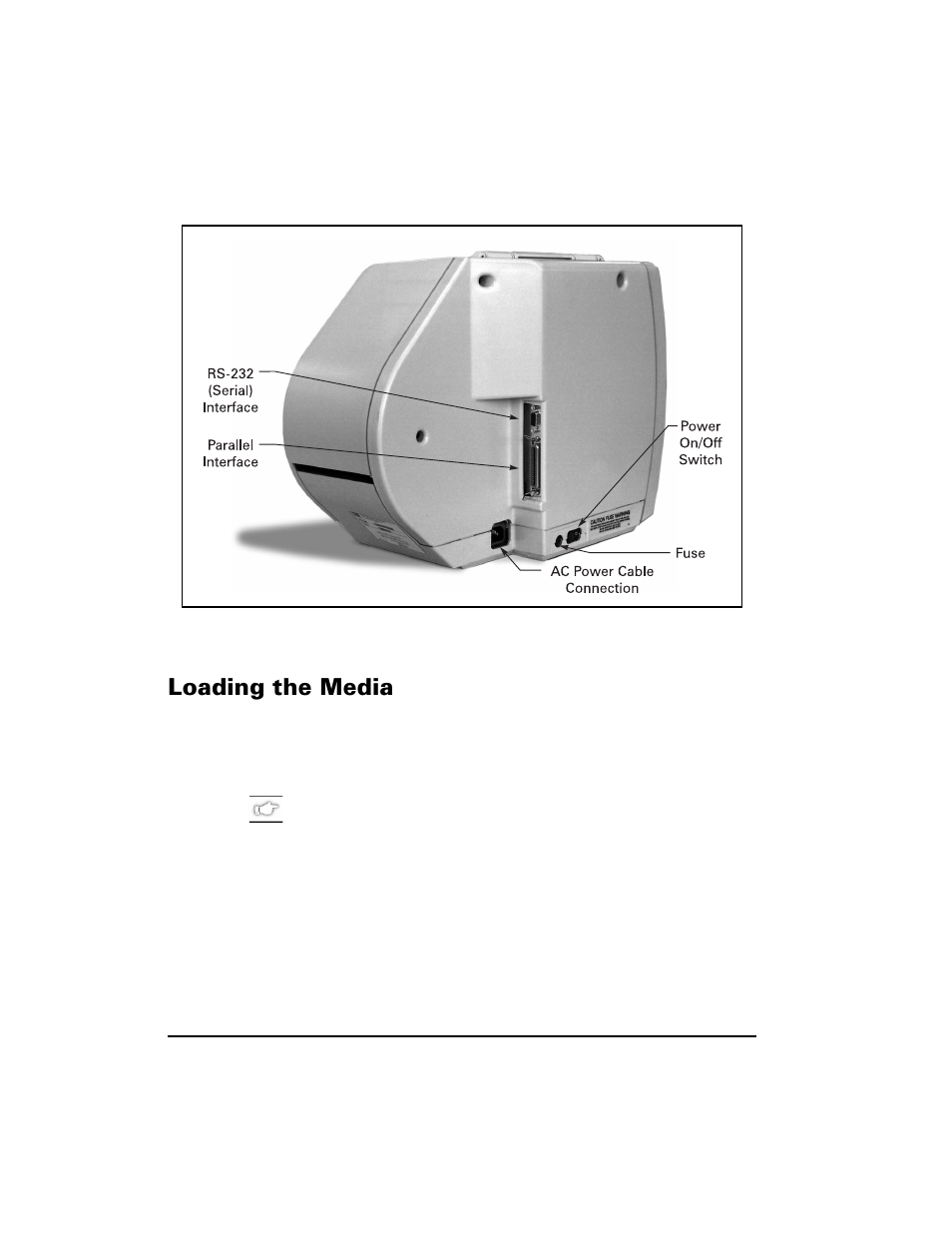 Loading the media, Rdglqj wkh 0hgld | Zebra Technologies S400 User Manual | Page 16 / 94