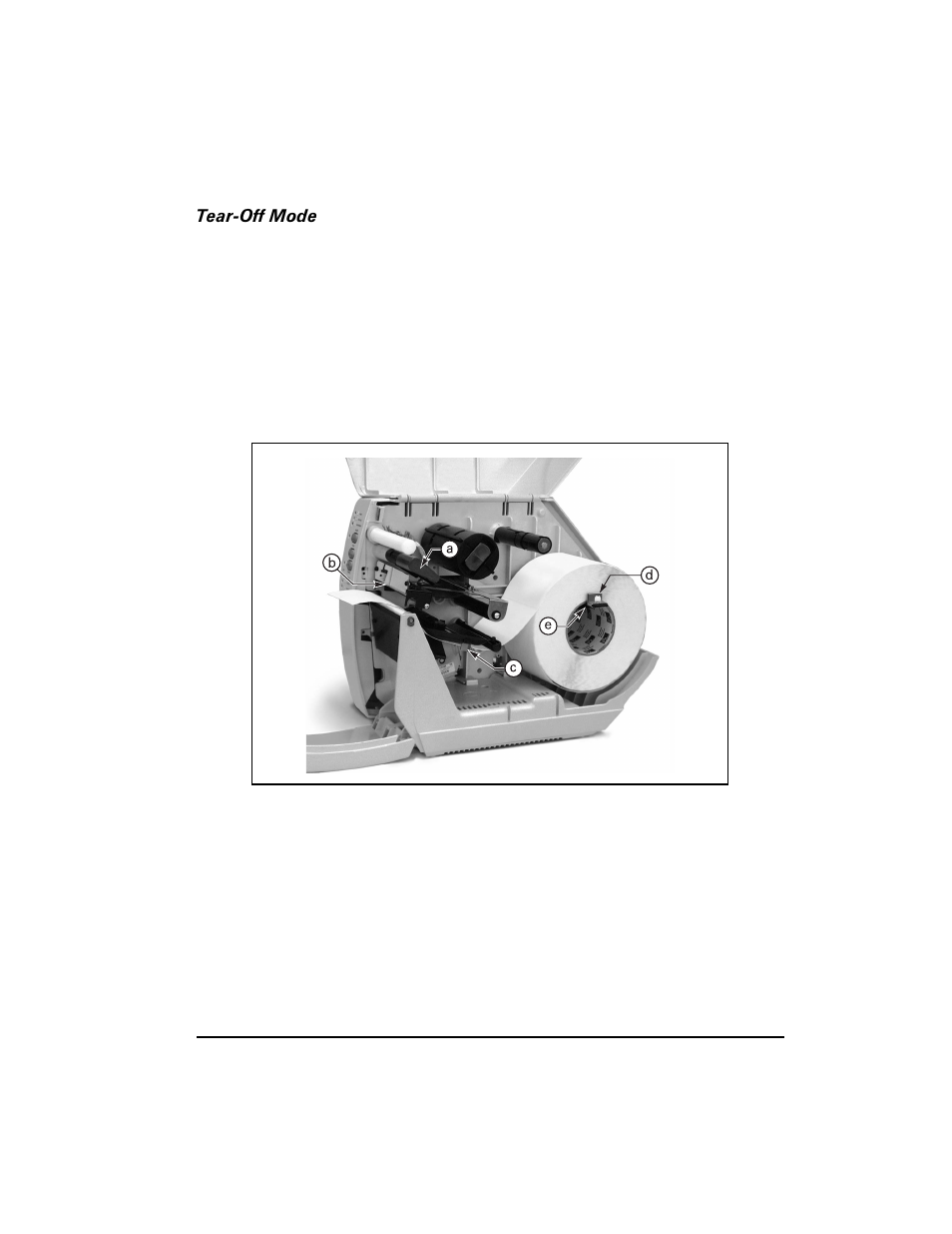 Tear-off mode | Zebra Technologies S400 User Manual | Page 17 / 94