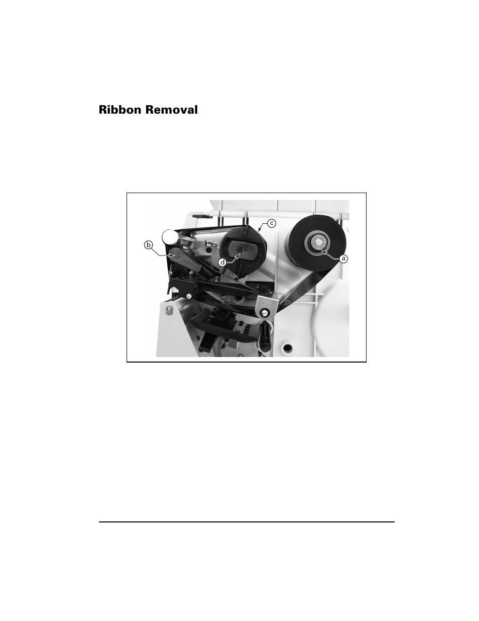 Ribbon removal, 5leerq 5hprydo | Zebra Technologies S400 User Manual | Page 25 / 94