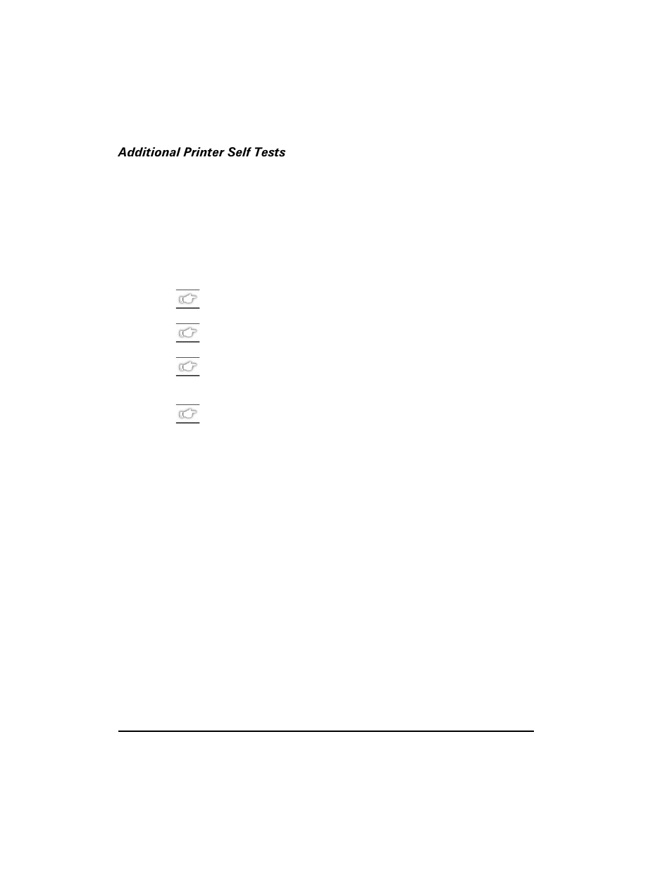 Additional printer self tests | Zebra Technologies S400 User Manual | Page 64 / 94