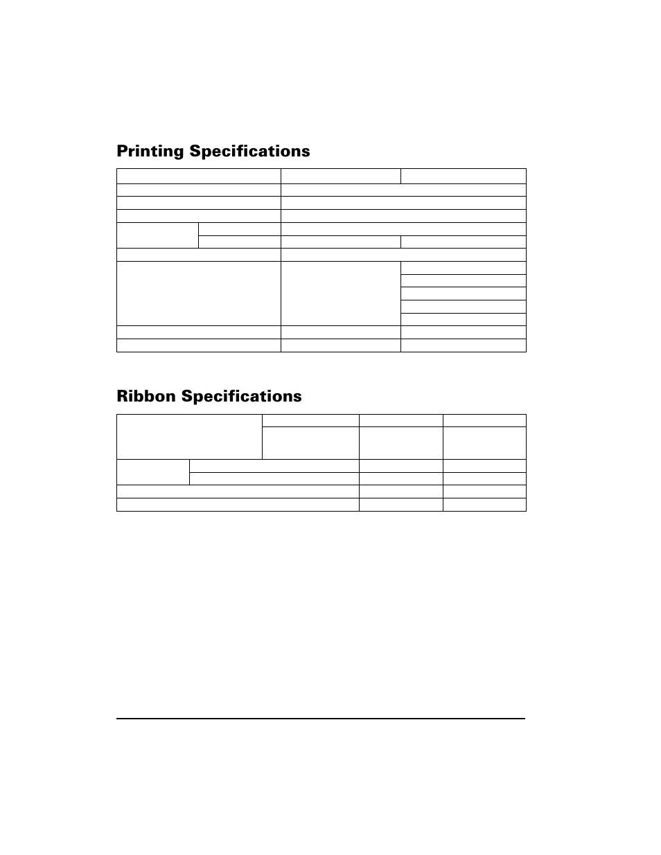 Printing specifications, Ribbon specifications, 3ulqwlqj 6shflilfdwlrqv 5leerq 6shflilfdwlrqv | Zebra Technologies S400 User Manual | Page 70 / 94