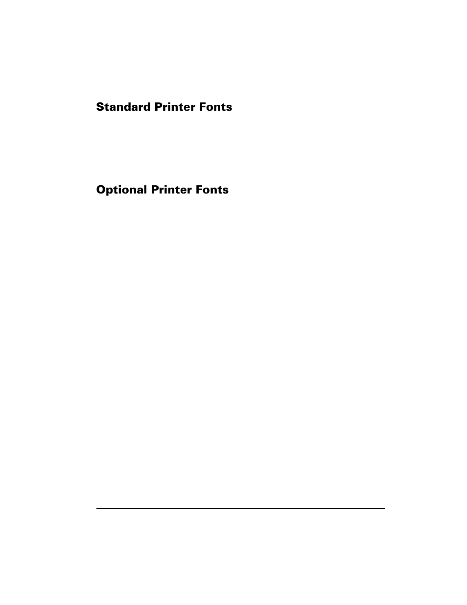 Standard printer fonts, Optional printer fonts, 6wdqgdug 3ulqwhu )rqwv | 2swlrqdo 3ulqwhu )rqwv | Zebra Technologies S400 User Manual | Page 73 / 94