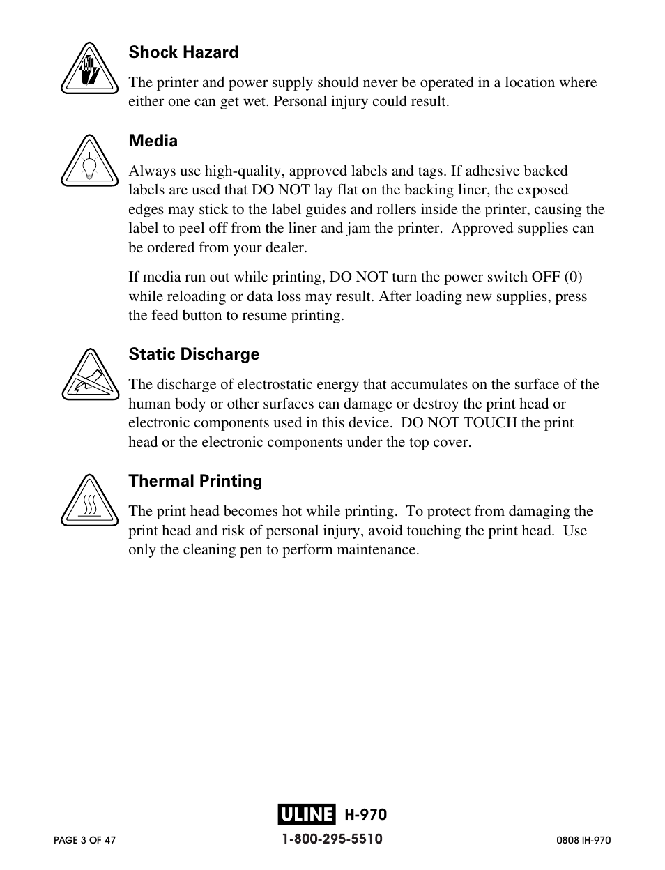 Zebra Technologies 2844 Printer User Manual | Page 3 / 47
