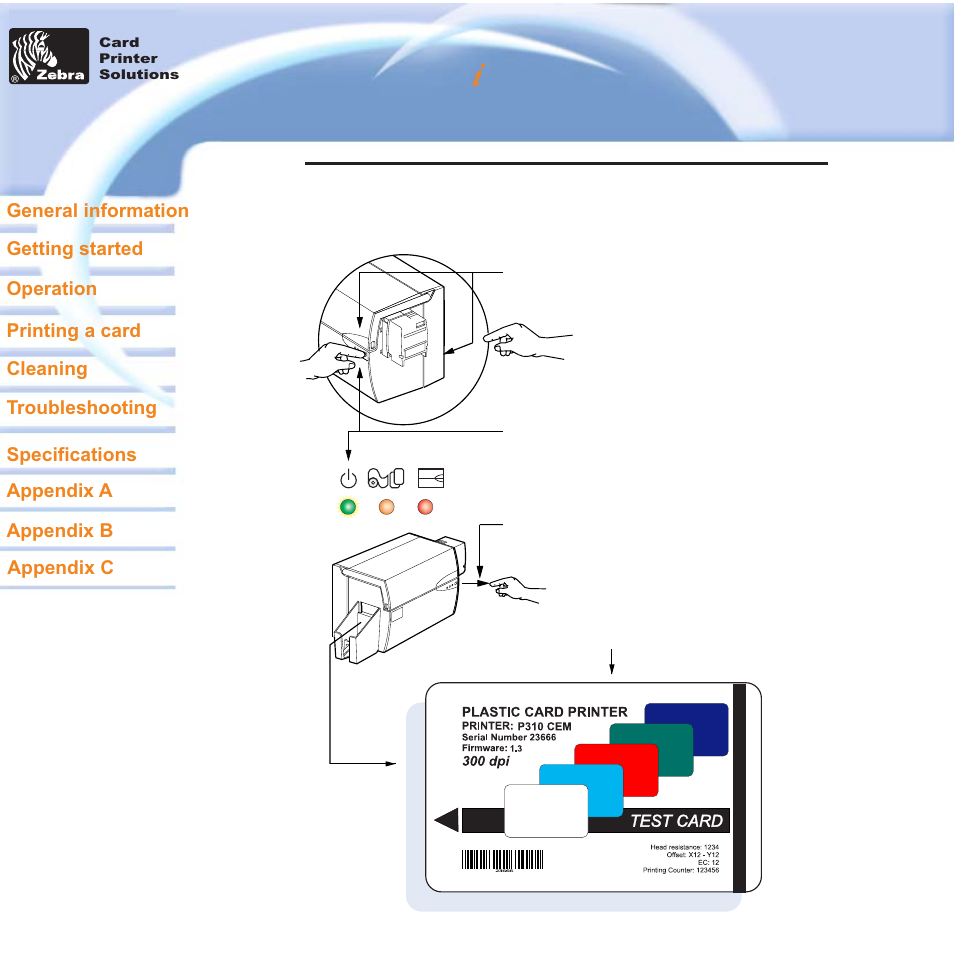 P310 i plastic card printer | Zebra Technologies P310i User Manual | Page 19 / 43