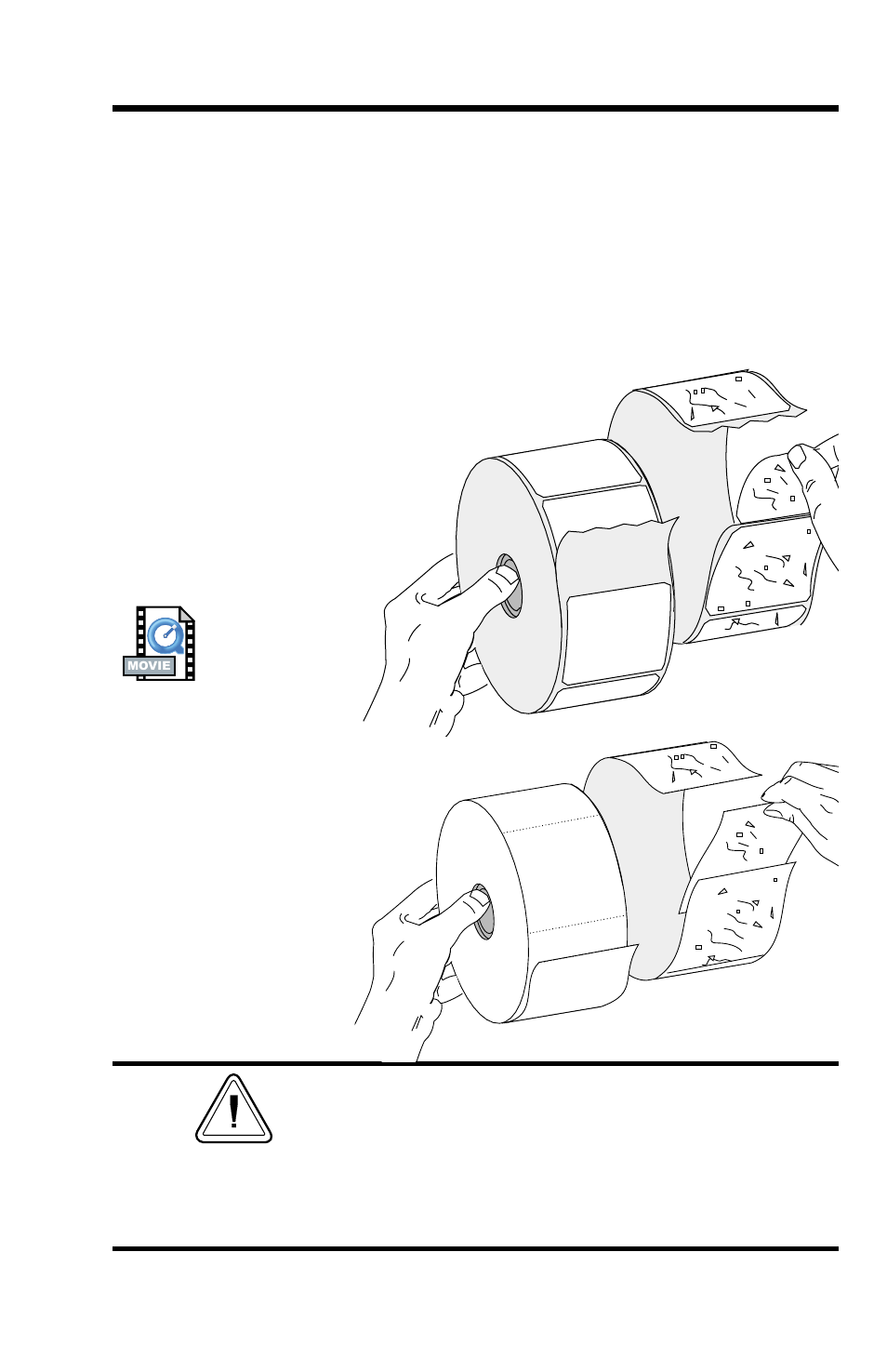 Be fore you load me dia in the printer 7, Before you load media in the printer | Zebra Technologies 2742 User Manual | Page 11 / 30