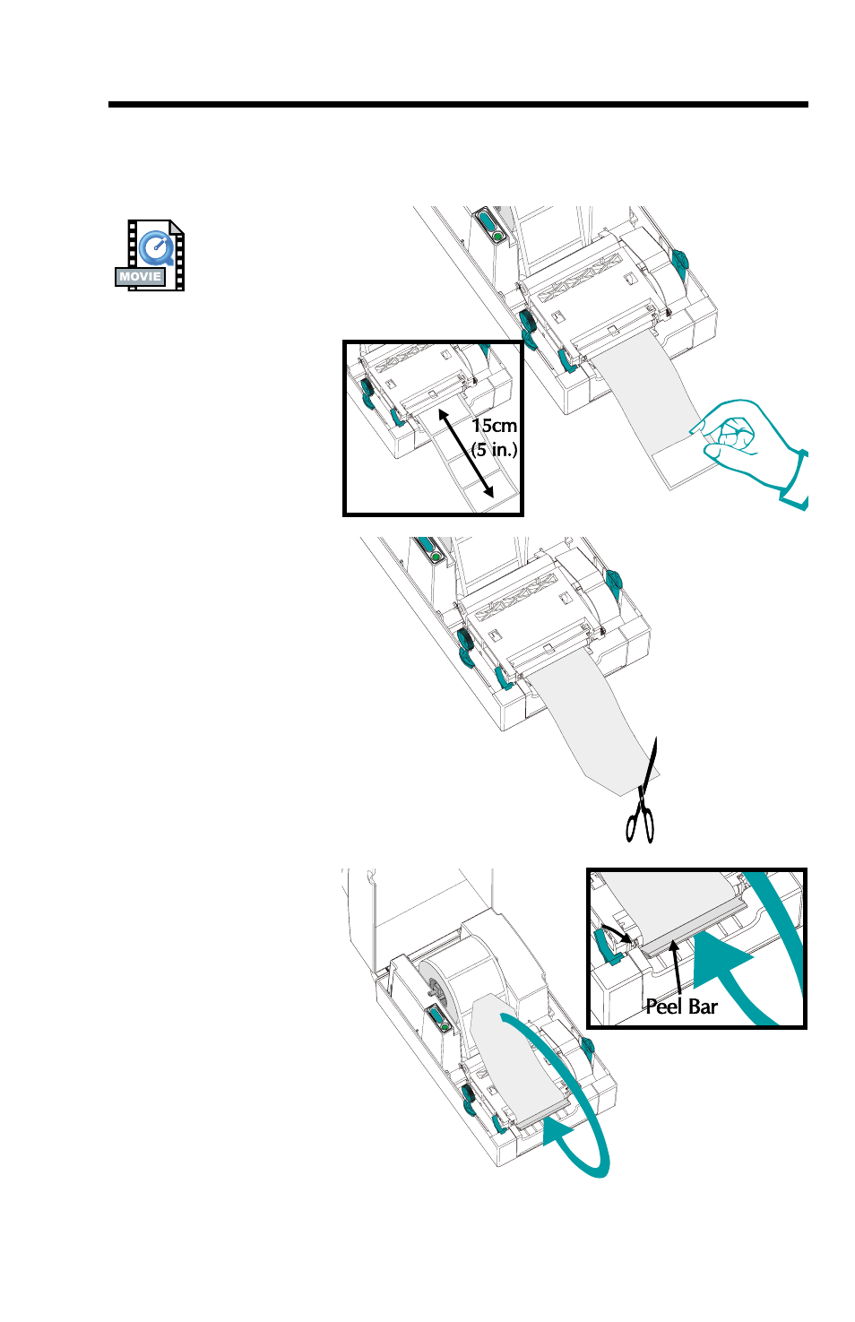 La bel dis penser 15, Label dispenser | Zebra Technologies 2742 User Manual | Page 19 / 30