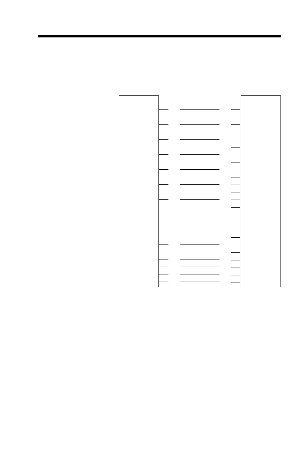Par al lel in ter face ca ble wiring 25, Parallel interface cable wiring, Female db-25 to male centronics (cable) | Printer db-25 pin no. centronics pin no, Host | Zebra Technologies 2742 User Manual | Page 29 / 30