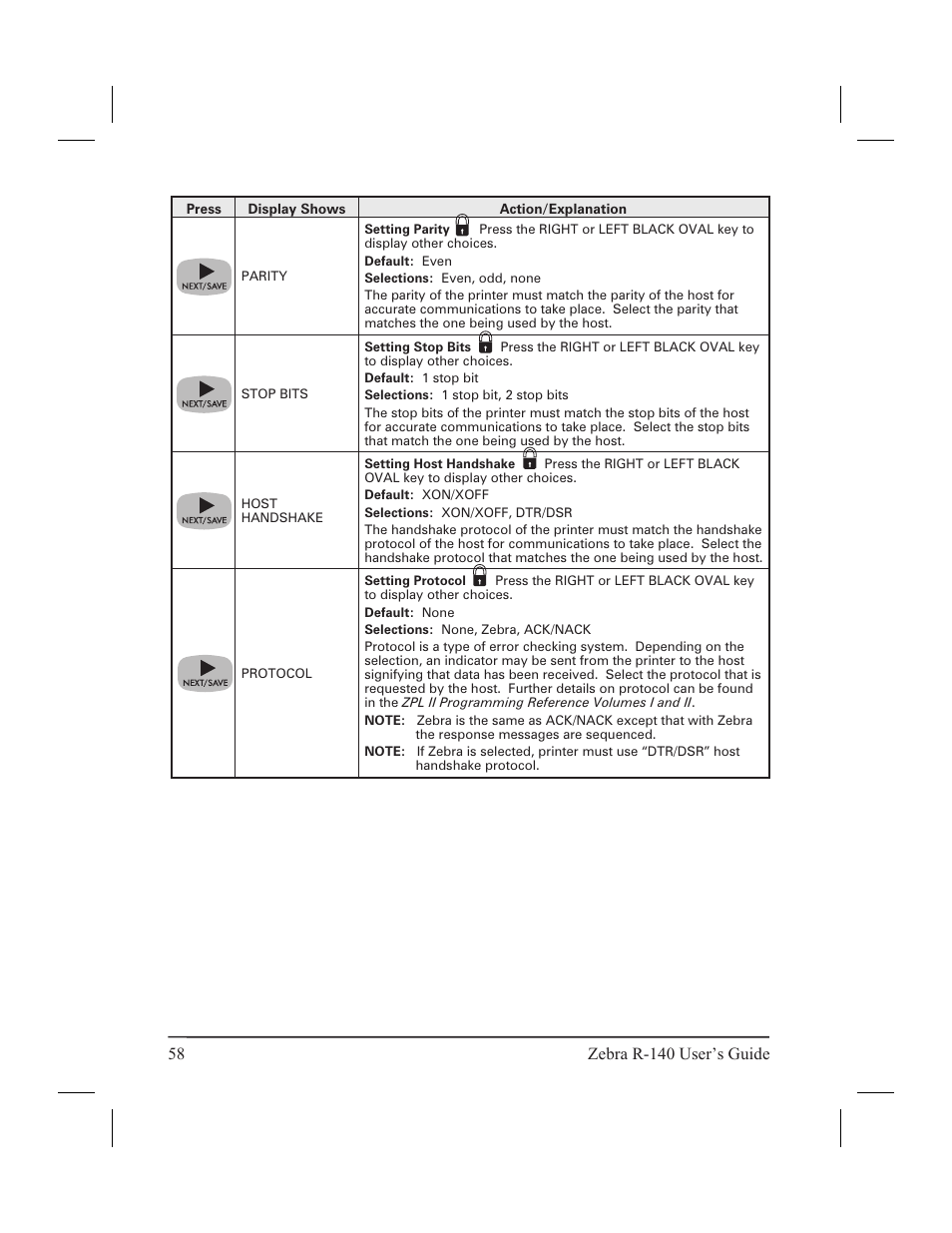 Zebra Technologies R-140 User Manual | Page 67 / 126