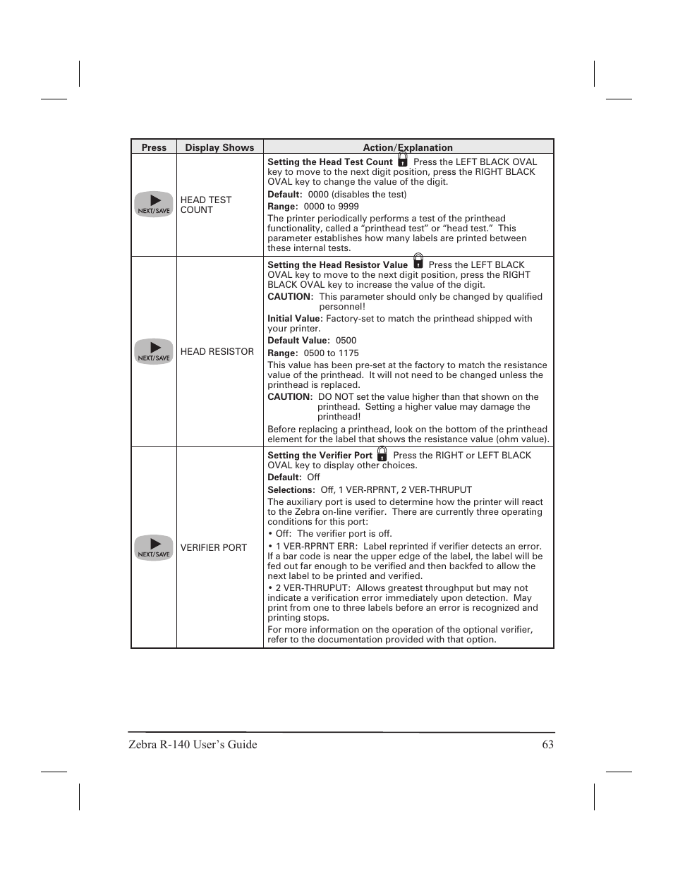 Zebra Technologies R-140 User Manual | Page 72 / 126