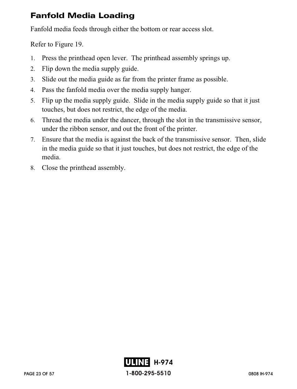 Zebra Technologies ZEBRA Z4M H-974 User Manual | Page 23 / 57