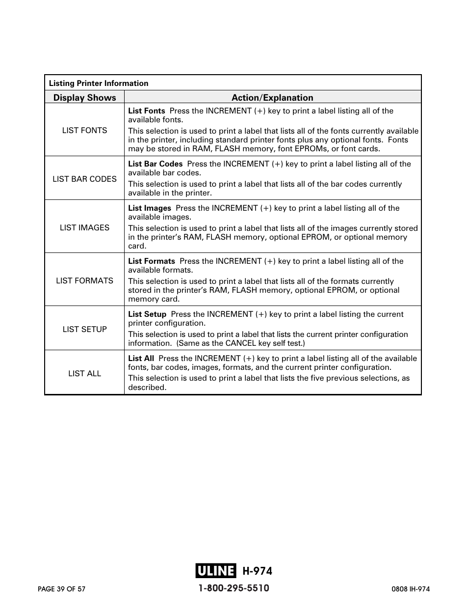 H-974, Zebra z 4m printer user’s guide 43 | Zebra Technologies ZEBRA Z4M H-974 User Manual | Page 39 / 57