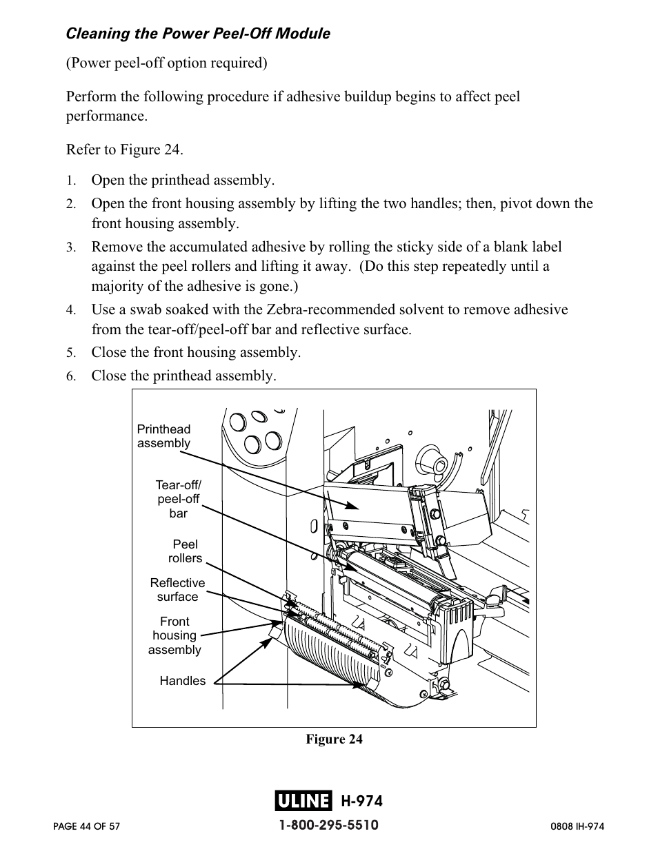 Zebra Technologies ZEBRA Z4M H-974 User Manual | Page 44 / 57