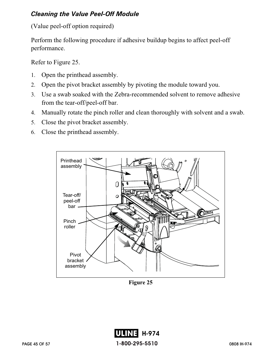 Zebra Technologies ZEBRA Z4M H-974 User Manual | Page 45 / 57