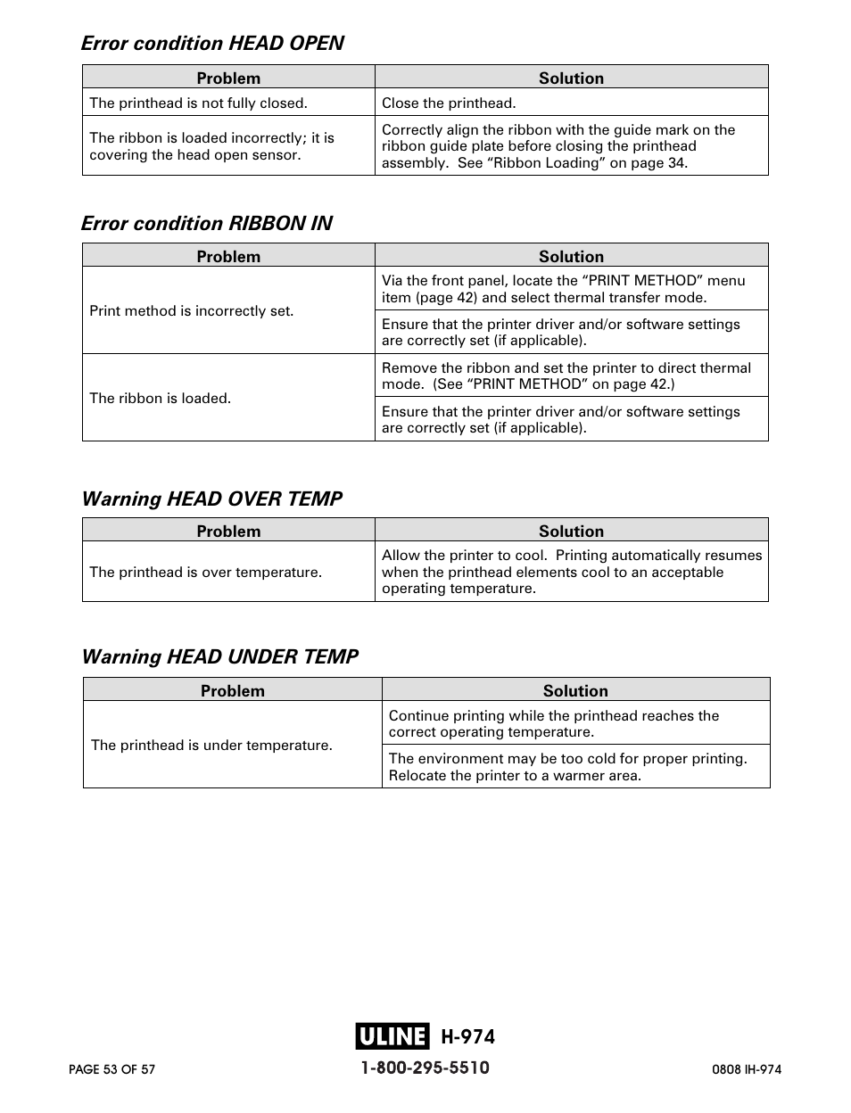 H-974 | Zebra Technologies ZEBRA Z4M H-974 User Manual | Page 53 / 57