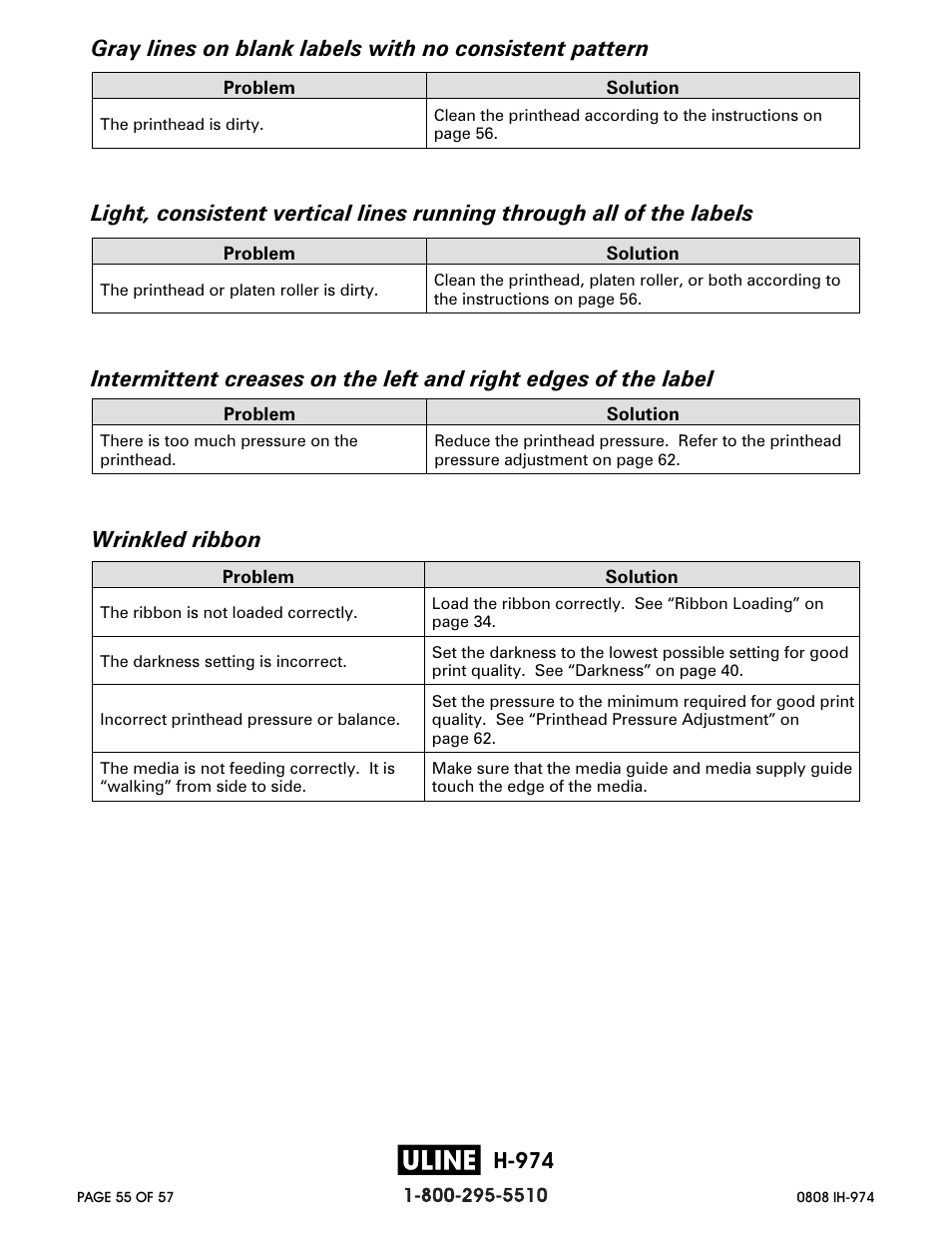 H-974 | Zebra Technologies ZEBRA Z4M H-974 User Manual | Page 55 / 57