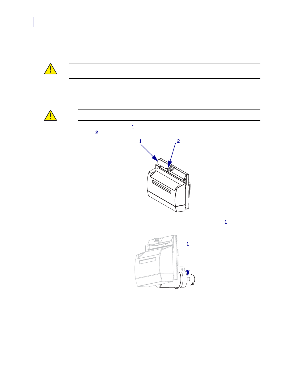 Clean the cutter module | Zebra ZM400 User Manual | Page 102 / 146