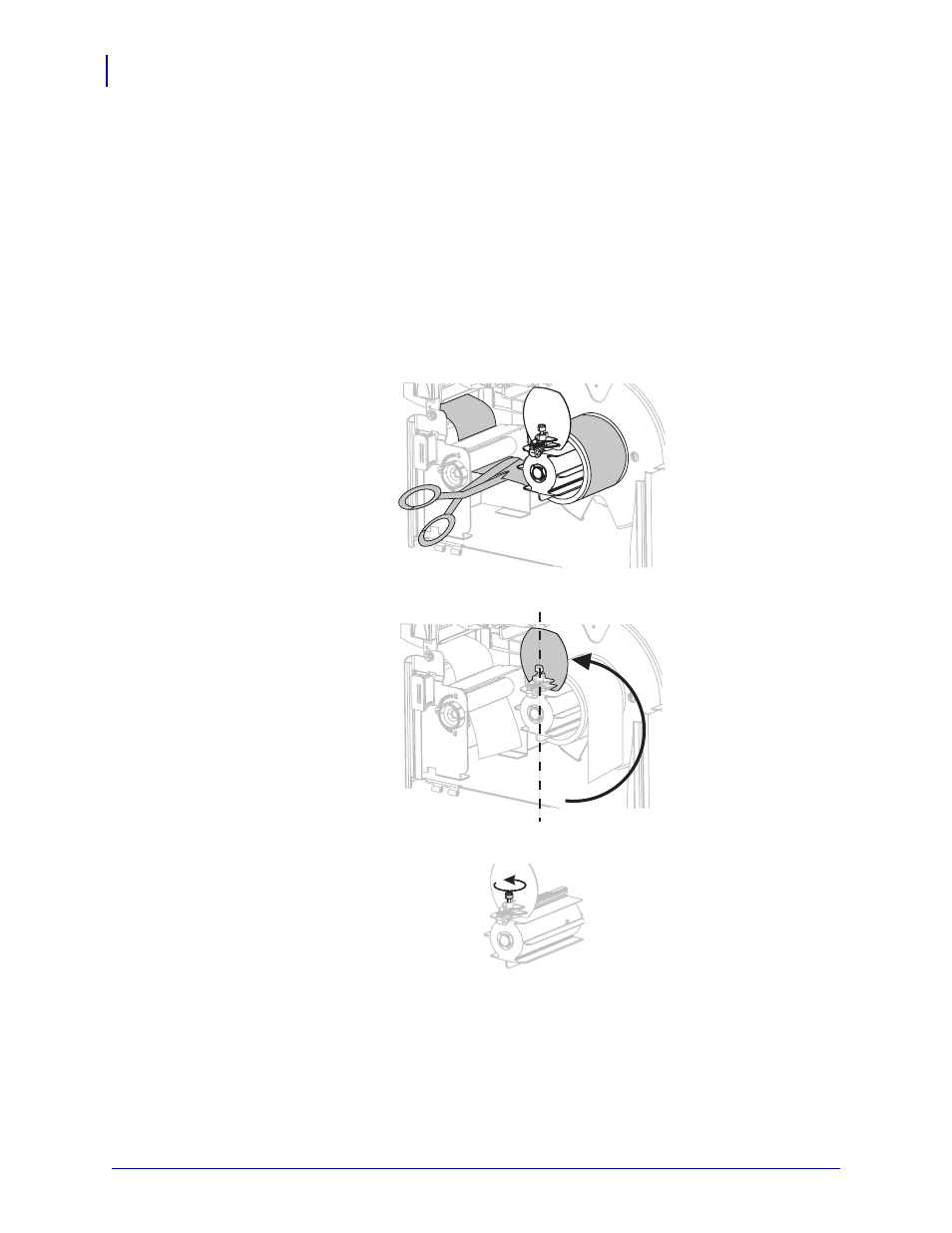 Routine maintenance for the rewind option, Routine maintenance for the | Zebra ZM400 User Manual | Page 104 / 146