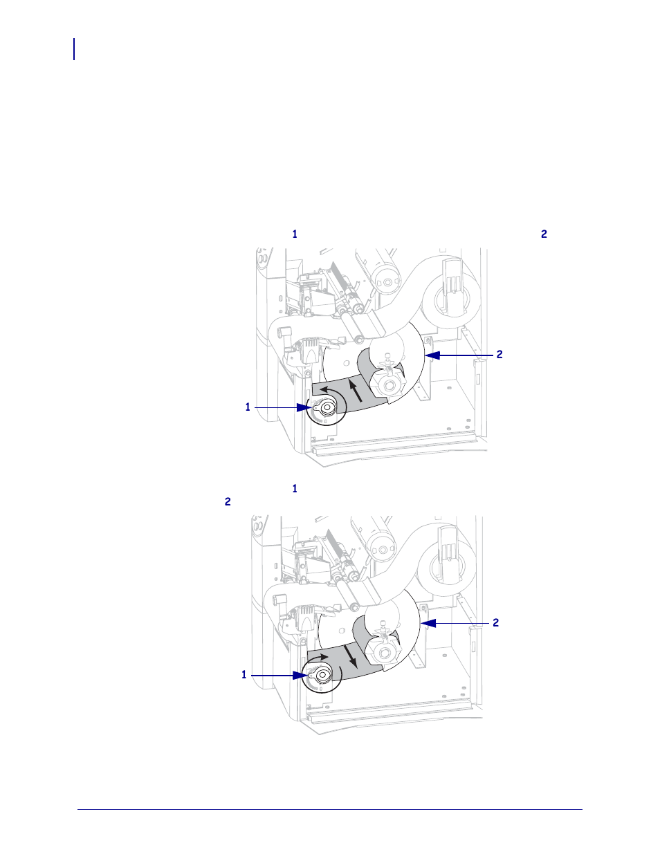 Adjust media alignment for rewind option | Zebra ZM400 User Manual | Page 106 / 146