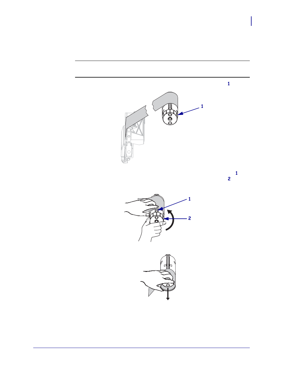 Remove used ribbon | Zebra ZM400 User Manual | Page 59 / 146