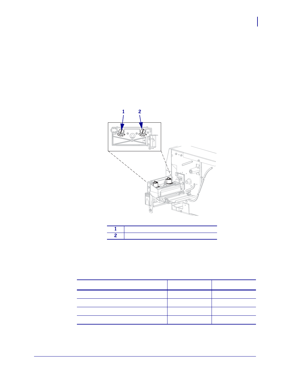 Adjust printhead pressure | Zebra ZM400 User Manual | Page 61 / 146